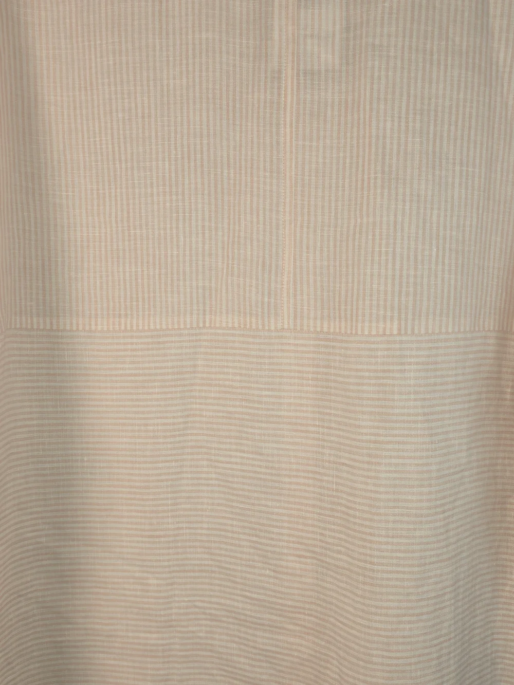 LAFAYETTE 148 NEW YORK ROSE QUARTZ STRIPED 100% LINEN BUTTON DOWN BLOUSE NWT LG - Picture 7 of 10